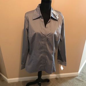 Worthington gray women’s blouse